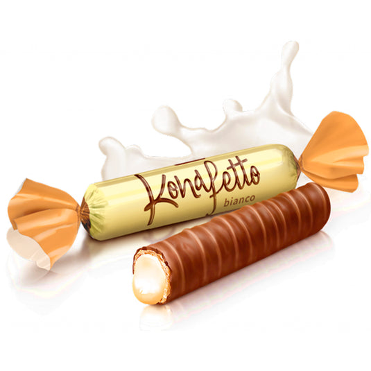 Waffle Creamy Rolls Candy Bianca Konfetto, 226g