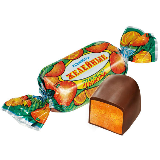Chocolate Candies with Jelly Orange Filling, Red October, 226g / 7.97oz