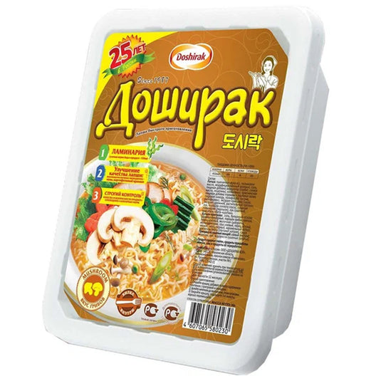 Instant Noodles with Mushrooms, Doshirak, 90g/ 3.17oz