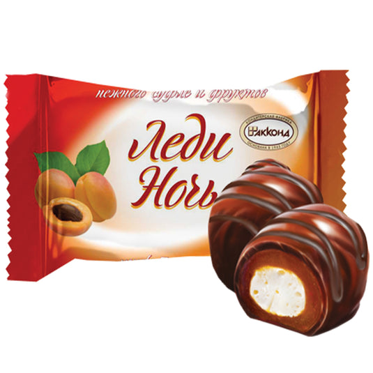 Souffle Candy "Lady Night" Dried Apricot, Akkond, 0.5 lb / 0.22 kg