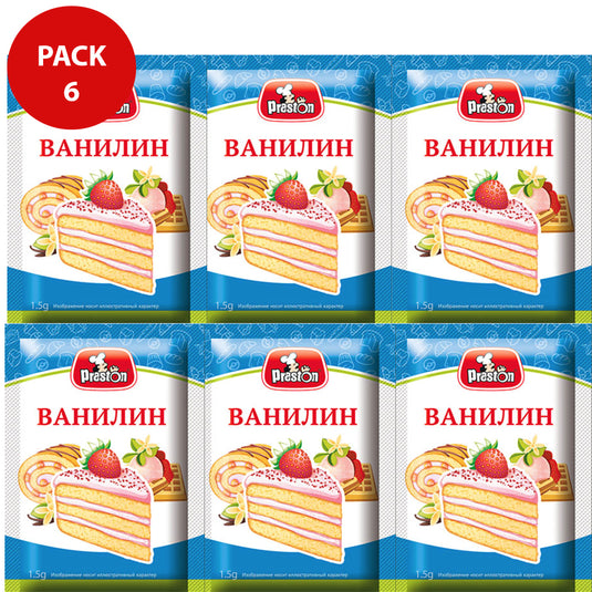 PACK 6 Vanilla Seasoning, Preston, 1.5g x 6