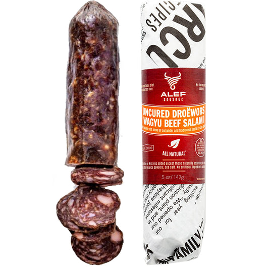 Uncured Beef Salami DROËWORS WAGYU, 142g