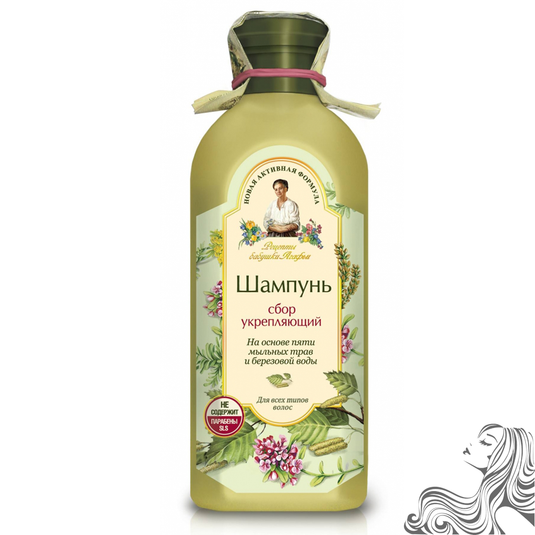 Shampoo-Infusion Strengthening For All Hair Types, Grandma Agafya's Recipes, 350 ml/ 11.83 oz
