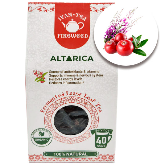 Ivan-Tea Loose Leaves Fireweed & Cranberries Blend, Altarica, 50g/ 1.76oz