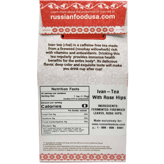 Ivan-Tea Loose Leaves Fireweed & Rose Hips Blend, Altarica, 50g/ 1.76oz
