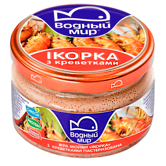 Паста «Икра мойвы с креветками», Ikorka, 160 г