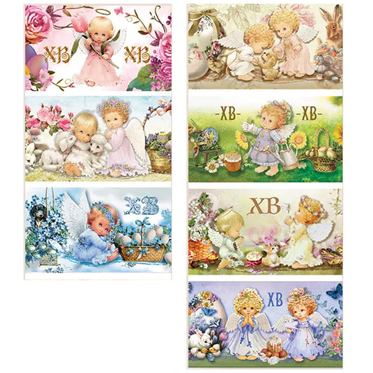 Easter Decorative Thermal Labels Little Angels