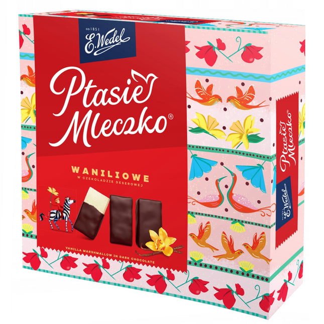 Candy Vanilla Flavor "Ptasie Mleczko", WEDEL, 340 g