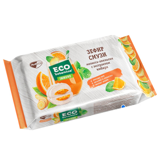Зефир смузи Eco-Botanica мелисса и апельсин 280 гр