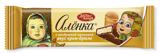 Chocolate Bar "Alionka" with creme brulee filling