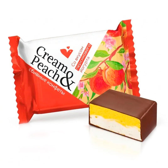 Peach & Yogurt Soufflé Candies, Sladunitsa, 226 g / 7.76 oz