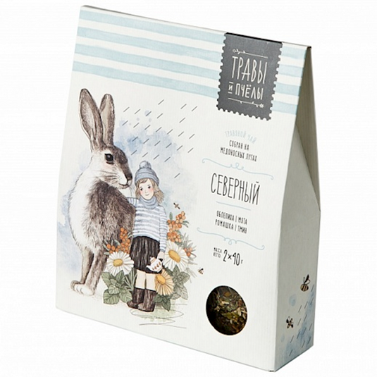 Northern Herbal Tea "Herbs & Bees", Medovy Dom, 2 x 40 g