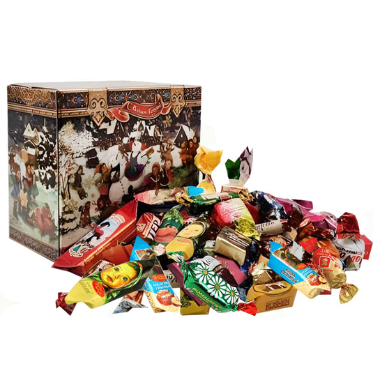 Russian Holiday Christmas Candy Gift Set "Skating Rink", 1 kg