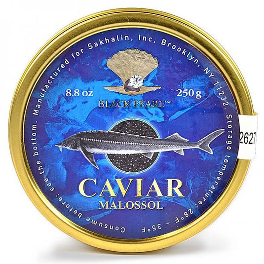 Premium Quality Kaluga Black Caviar "Malossol", 8.8 oz / 250 g