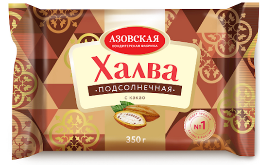 Sunflower halva with cocoa Azov 350 g