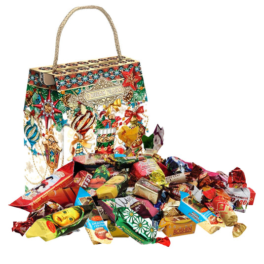 Russian Holiday Christmas Candy Gift Set "Christmas Tree", 630g