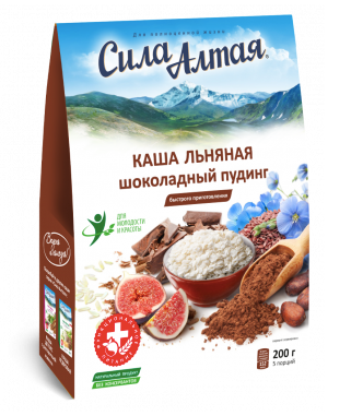 Flaxseed Porridge - Chocolate Pudding, Specialist, 7.1 oz / 200 g