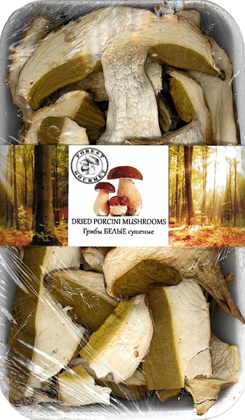 Dried Porcini mushrooms  "Forest Gourmet" (plate)