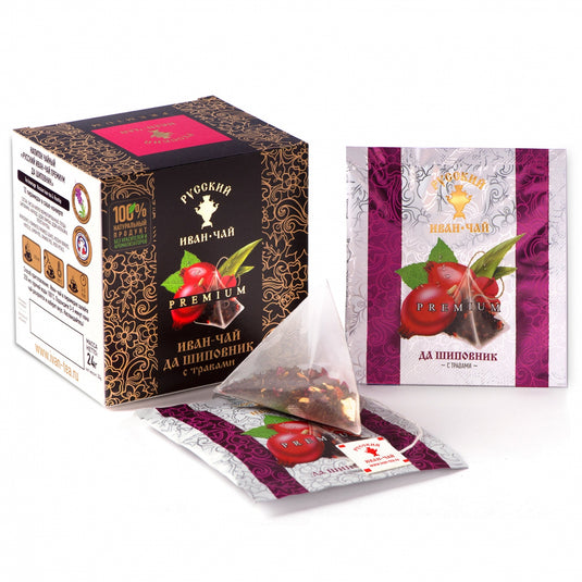 Premium Ivan-Tea with Rosehip, 12 pyramids *2g