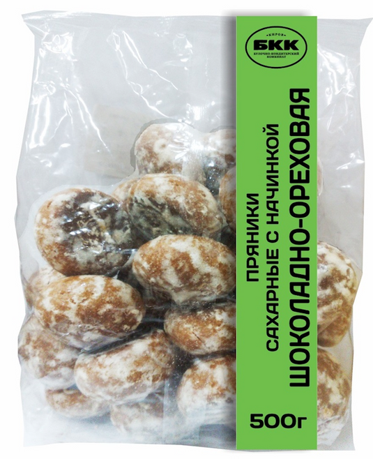 Sugar Gingerbread with Chocolate-Nut filling 500 g