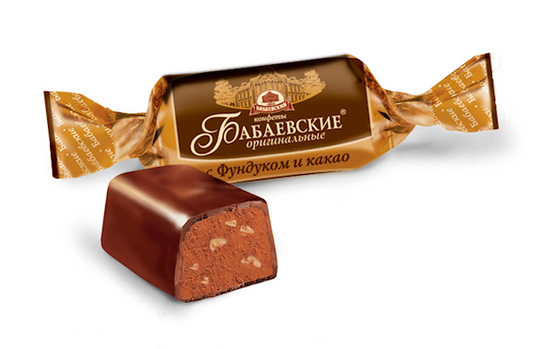 Candies "Babaevskie" Original with Hazelnut and Cocoa