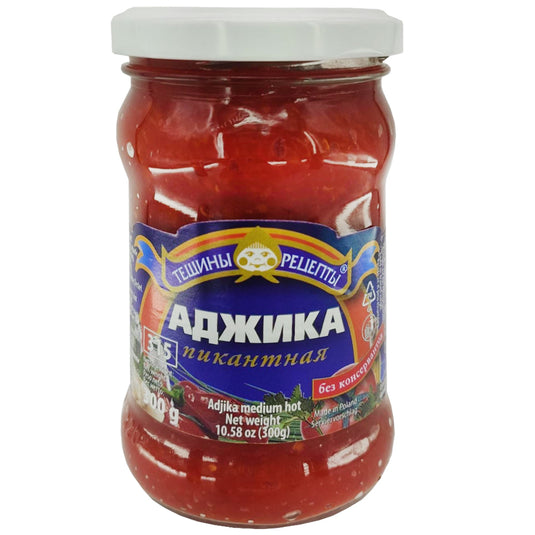 Adjika “Piquant” Medium Hot, Tescha's Recipes, 300g / 10.58 oz