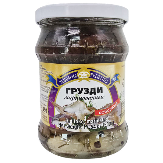 Marinated Milk Mushrooms (Gruzdi), Tescha's Recipes, 500g/ 17.64 oz