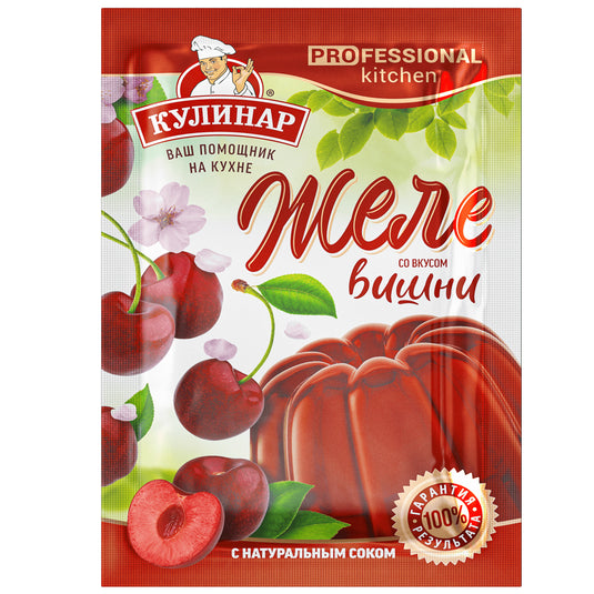 Cherry Jelly with Natural Juice, Kulinar, 40g / 1.4 oz
