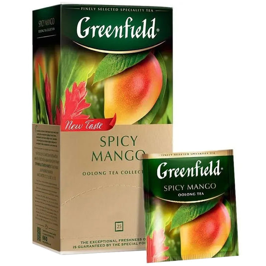 Oolung Green Tea "Spicy Mango", Greenfield, 25 sachets