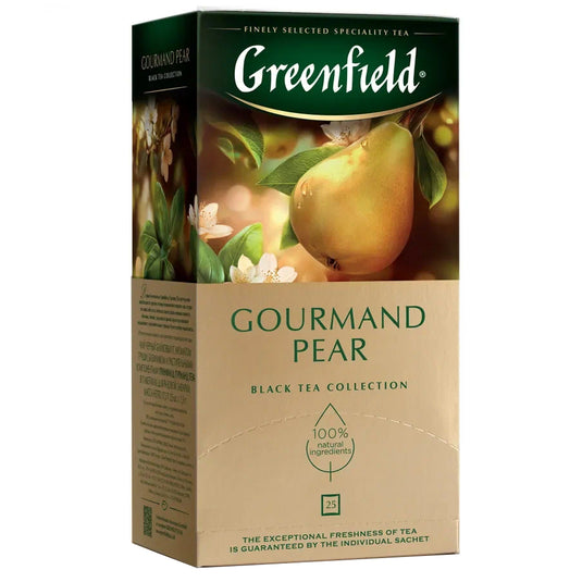 Black Tea Gourmand Pear, Greenfield, 25 sachet
