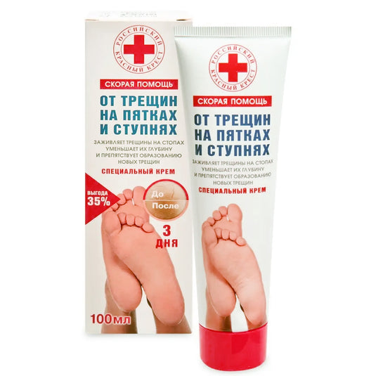 Special Foot Cream for Dry & Cracked Heels, Emergency Relief, 100ml / 3.38 fl oz