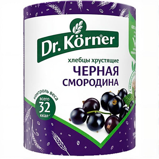 Crispy Crispbreads "Grain Cocktail With Black Currant", Dr.Korner, 80 G (2.8 Oz)