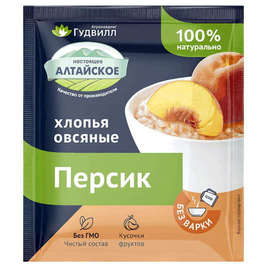 Instant Oatmeal with Peach, 40g