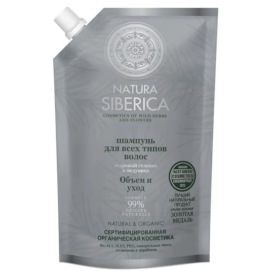 Shampoo for All Hair Types “Volume & Care”, Natura Siberica, 500 ml / 16.91 oz