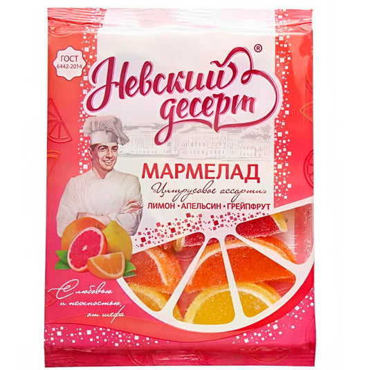 Citrus Assorted Marmalade, Nevsky Dessert, 10.58 oz / 300 g