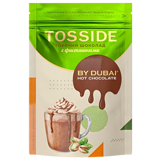 Dubai Hot Chocolate (Powder) with Pistachios, Tosside, 180g / 6.3 oz