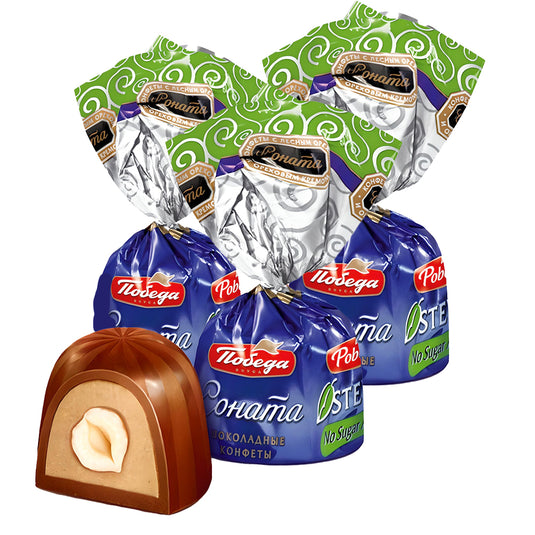 Chocolate Candies Hazelnuts with Stevia "Sonata", 454g
