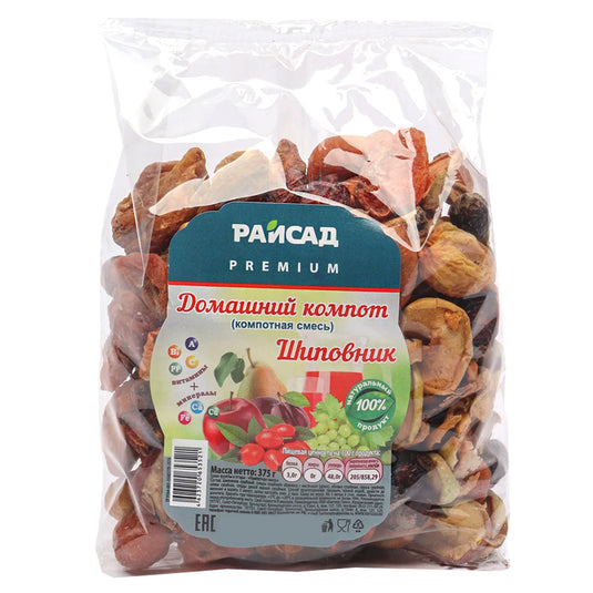 Dried Fruit Compote Mix “Rosehip”, Raisad, 375g / 13.23oz