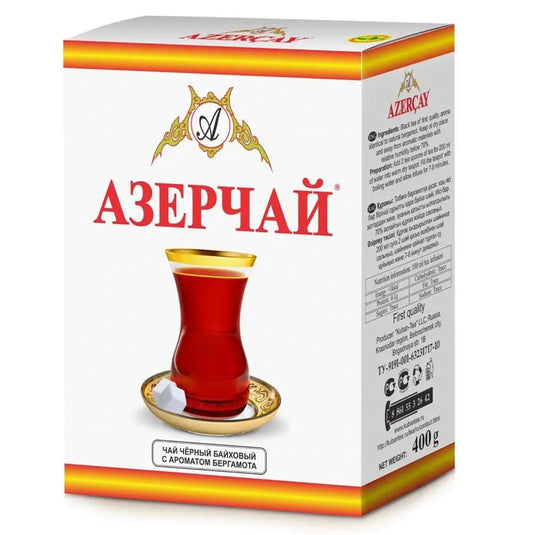 Loose-Leaf Black Tea with Bergamot Flavor, Azerçay, 400 g /14.11 oz