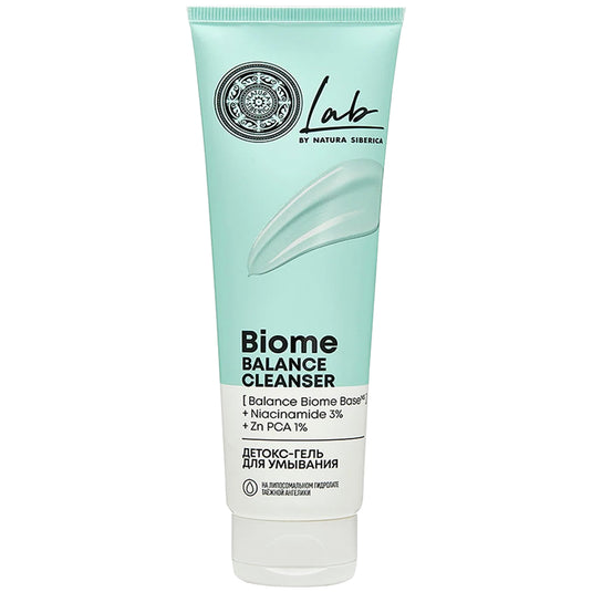 Detox Cleansing Gel With Niacinamide & Zinc “Lab Biome”, Natura Siberica, 5.07 oz / 150 ml