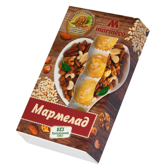 Natural Marmalade with Walnuts, Marmeco, 180 g / 6.35 oz