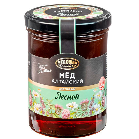 Altai Forest Flower Honey, Medovy Kray, 500g / 17.64 oz
