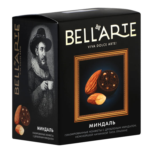 Chocolate Candies with Almonds “BellArte”, 200g / 7.05oz