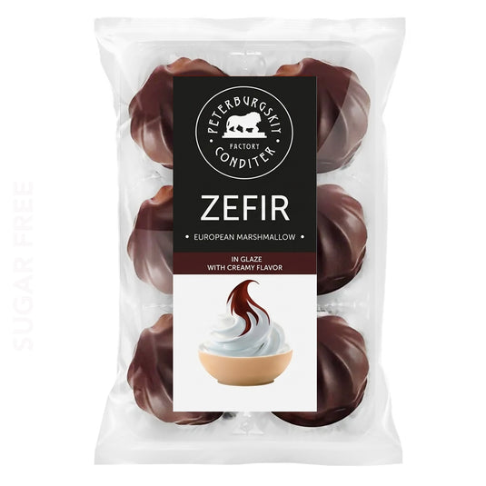 Glazed Creamy Marshmallow Zefir, St.Petersburg Pastry Chef, 390g / 13.7 oz