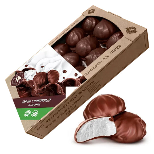 Creamy Glazed Zephyr FAMILY PACK, St.Petersburg Pastry Chef, 1kg / 35.27 oz