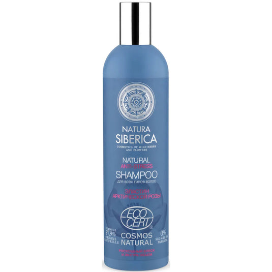 Shampoo For All Hair Types Arctic Rose Elastin Anti-Stress, Natura Siberica, 400ml/ 13.53 oz