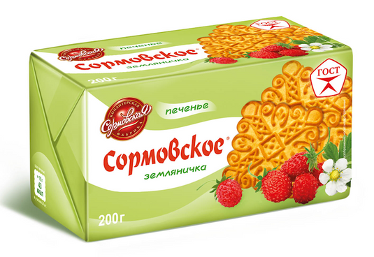 Cookies "Sormovskoe" Strawberry Taste 200g