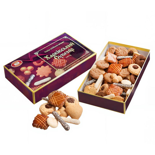 Butter Cookie Assortment “Kharkov Souvenir”, Biscuit-Chocolate, 500 g / 17.64 oz