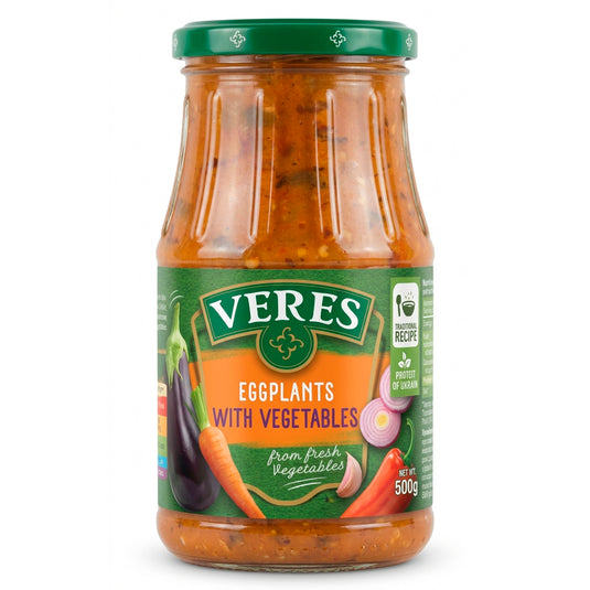Eggplants with Vegetables, Veres, 500g / 17.64oz