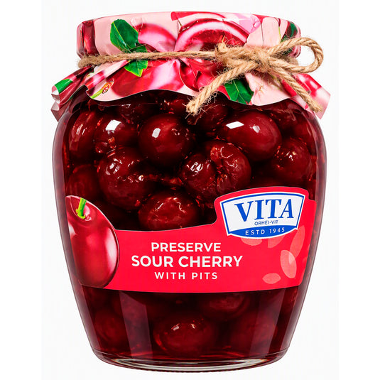 Sweet Cherry Preserve with Pits, Vita, 680g / 23.99oz